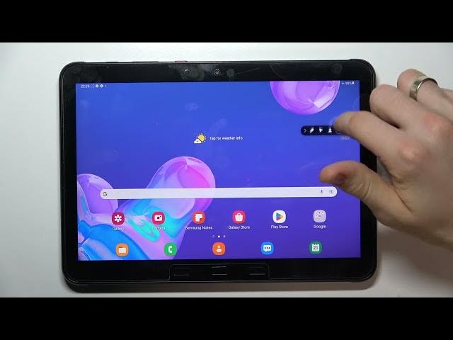 Video thumbnail for How to record screen on Samsung Galaxy Tab Active Pro / Screen recording feature on Tab Active Pro