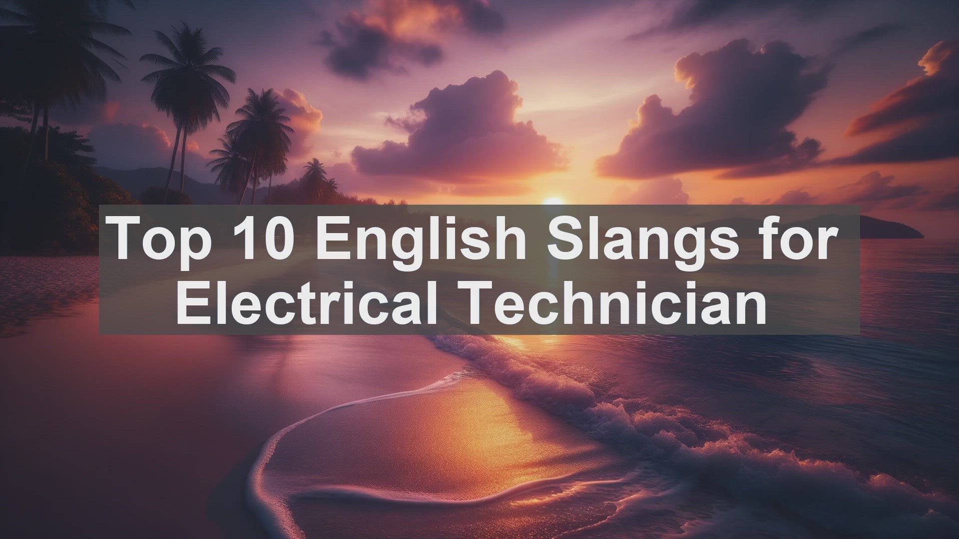 'Video thumbnail for Top 10 English Slangs for Electrical Technician'