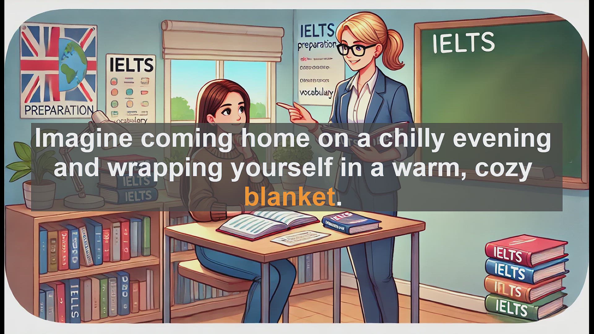 'Video thumbnail for 2500 Must Know IELTS 6.5 Vocabulary - Understanding 'Blanket': A Versatile Word for IELTS Success'
