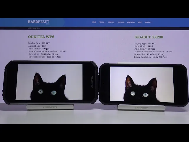Video thumbnail for Display Comparison Gigaset GX290 vs Oukitel WP6 - Which Screen is Better?