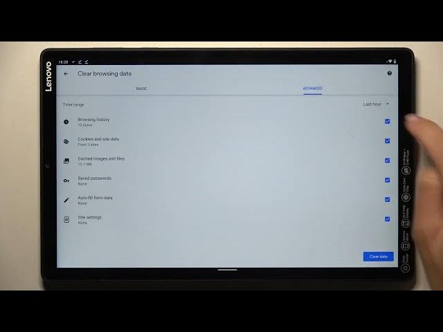 Video thumbnail for LENOVO TAB M10+ How To Clear Browsing Data
