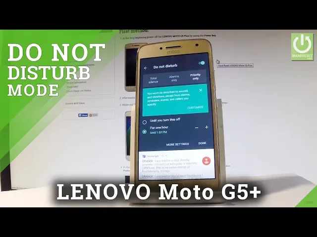 Video thumbnail for How to Use Do Not Disturb Mode in LENOVO Moto G5 Plus