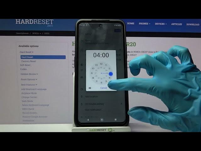 Video thumbnail for How to Add Event to Calendar in NOKIA XR20 - Set Up Reminder