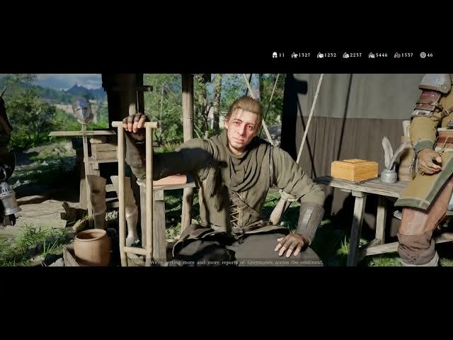 Video thumbnail for Crimson Desert - Ch 5. New Information: Talk To Marius "Some Great News" Camp Cutscene | PS5 Pro