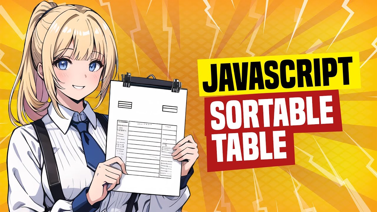 'Video thumbnail for Sortable HTML Table With Javascript (Simple Example)'