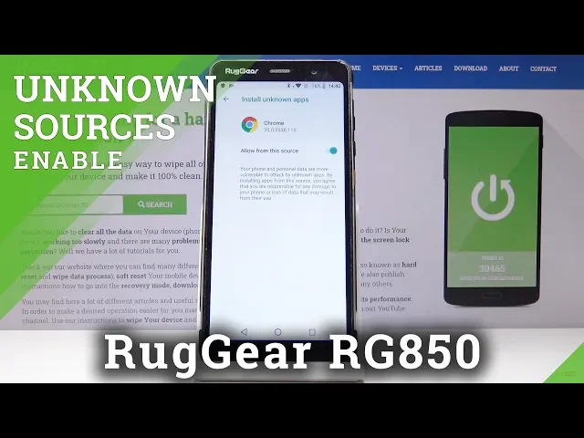 Video thumbnail for How to Activate Unknown Sources in RUGGEAR RG850 – Allow App Installation