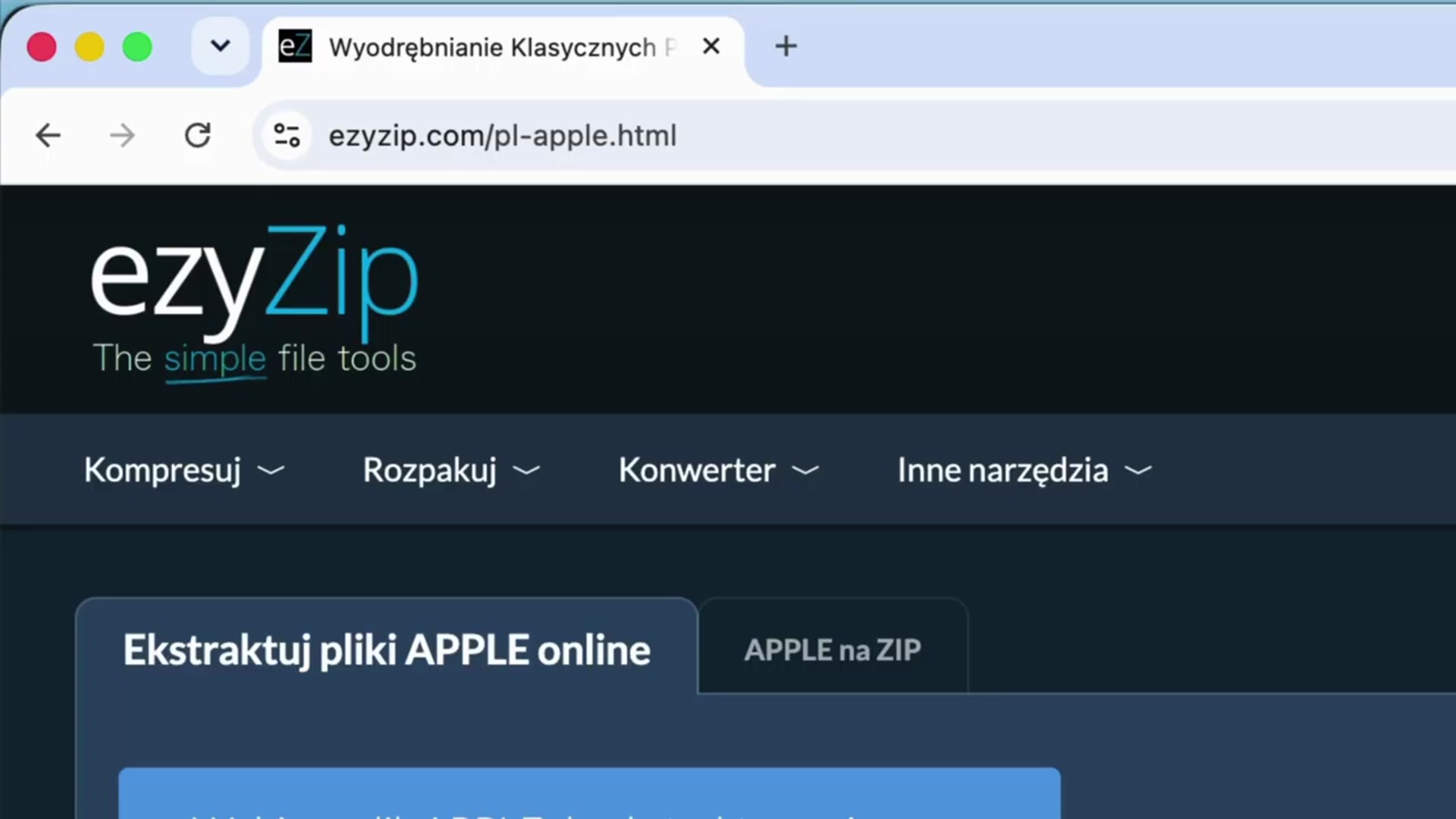 Video thumbnail for Jak Otworzyć i Rozpakować Klasyczne Pliki Apple Online za Darmo | Bez Instalacji Oprogramowania