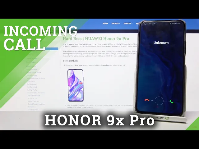 Video thumbnail for Honor 9x Pro Incoming Call - Presentation & Call Options