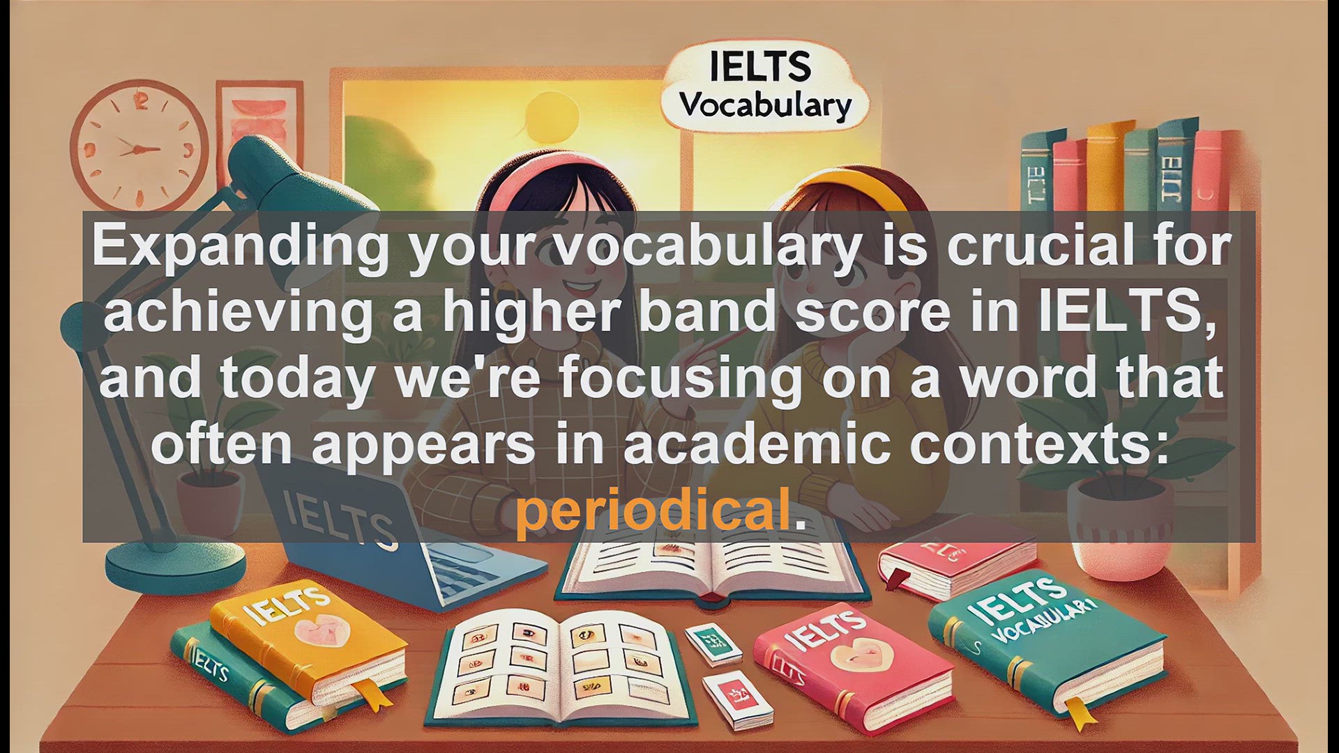 'Video thumbnail for 2500 Must Know IELTS 6.5 Vocabulary - IELTS Vocabulary: Understanding and Using 'Periodical''