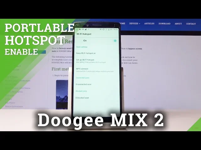 Video thumbnail for How to Activate Portable Hotspot in DOOGEE Mix 2 - Network Access Point