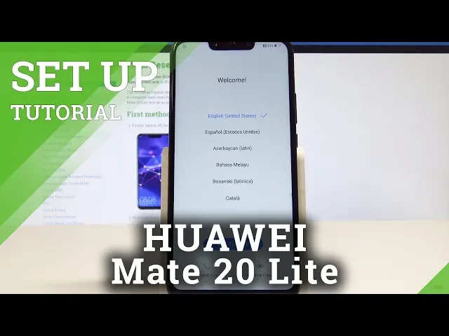 Video thumbnail for How to Set Up HUAWEI Mate 20 Lite - EMUI Activation / HUAWEI Configuration