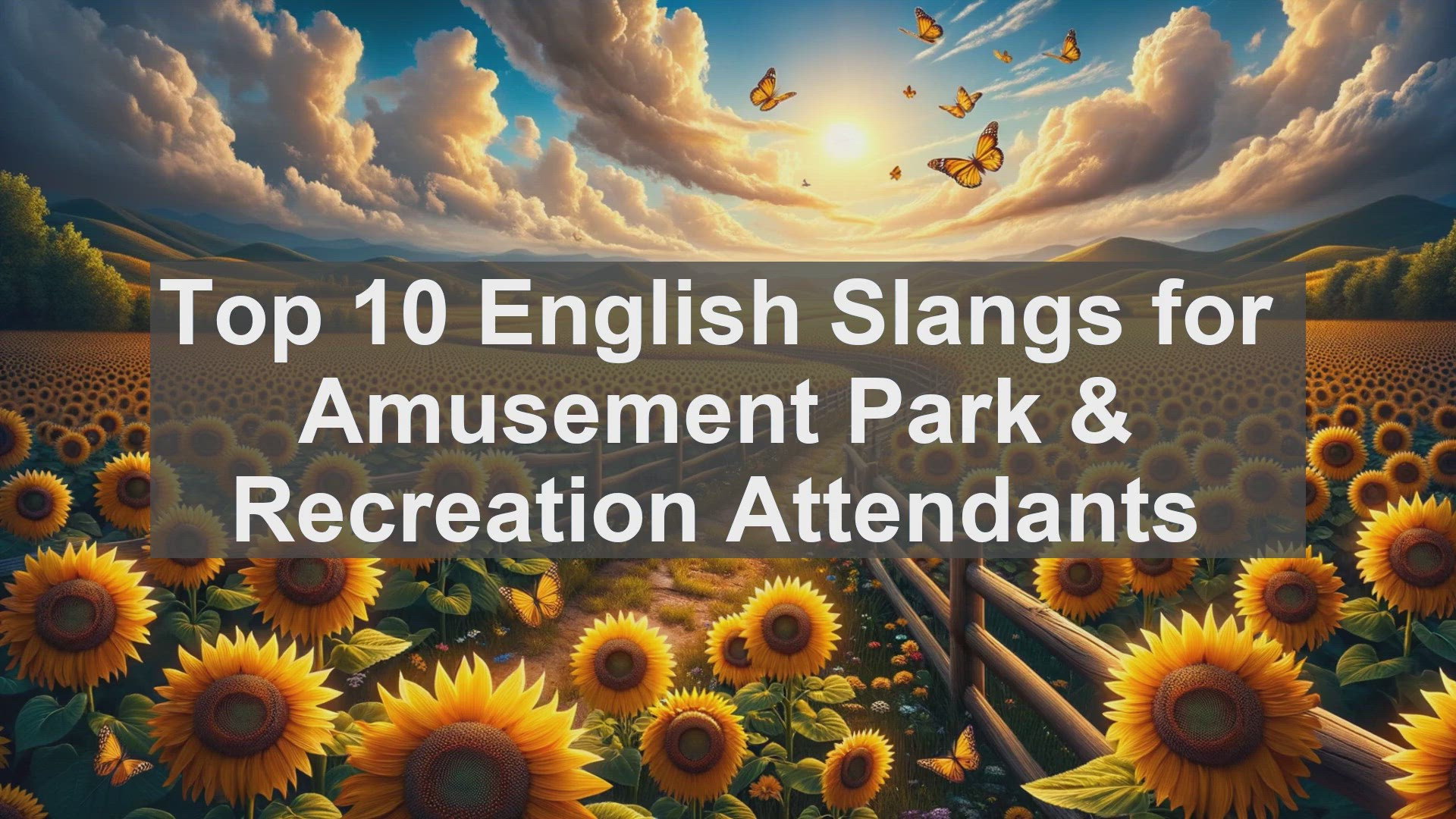 'Video thumbnail for Top 10 English Slangs for Amusement Park  Recreation Attendants'