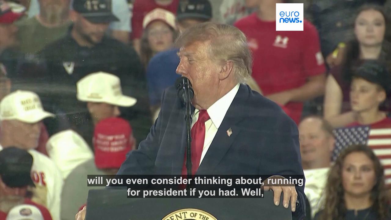 Video thumbnail for Trump says he has the right to seek a third presidential term