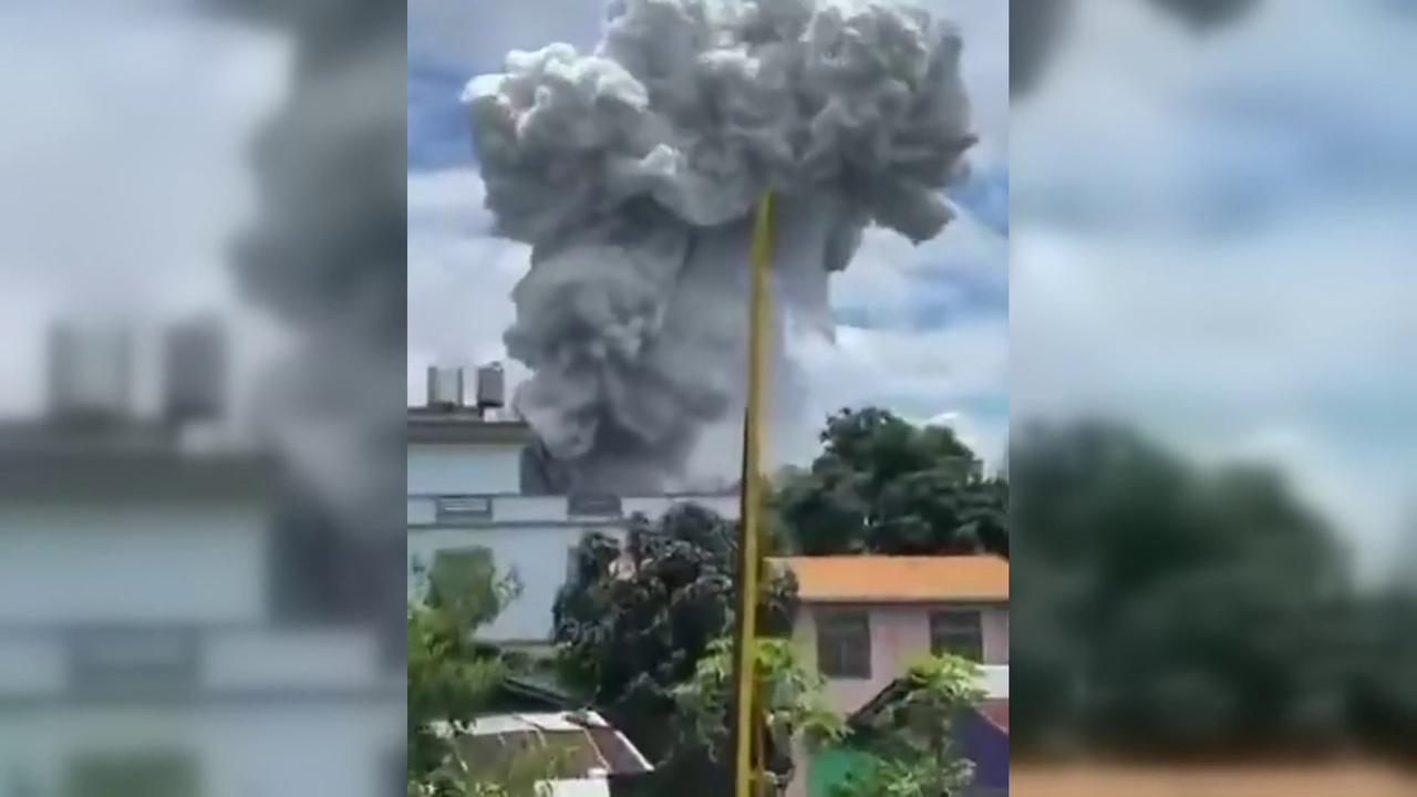 Video thumbnail for Myanmar (Burma): Myanmar Village Devastated by Warehouse Blast.