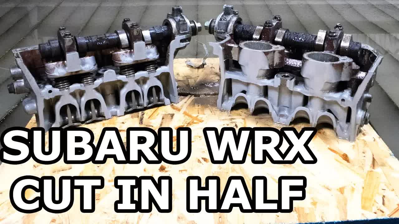 Video thumbnail for Precision Cutting of Subaru EJ25 Cylinder Head with Water Jet Cutter