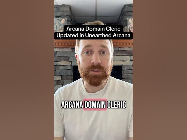Video thumbnail for Unearthed Arcana: Arcane Subclasses updated the Arcana Domain Cleric
