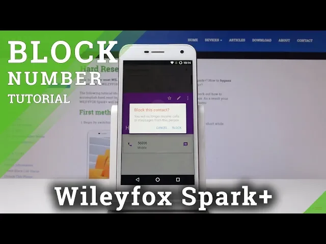 Video thumbnail for How to Block Number in Wileyfox Spark+ - Create Blacklist