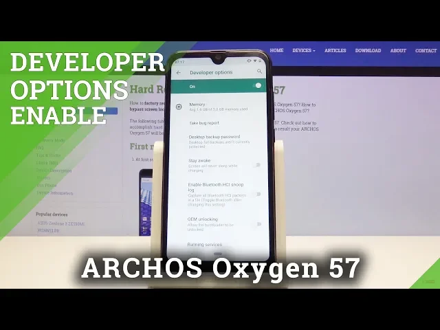 Video thumbnail for How to Activate Developer Options in ARCHOS Oxygen 57 - OEM Unlock