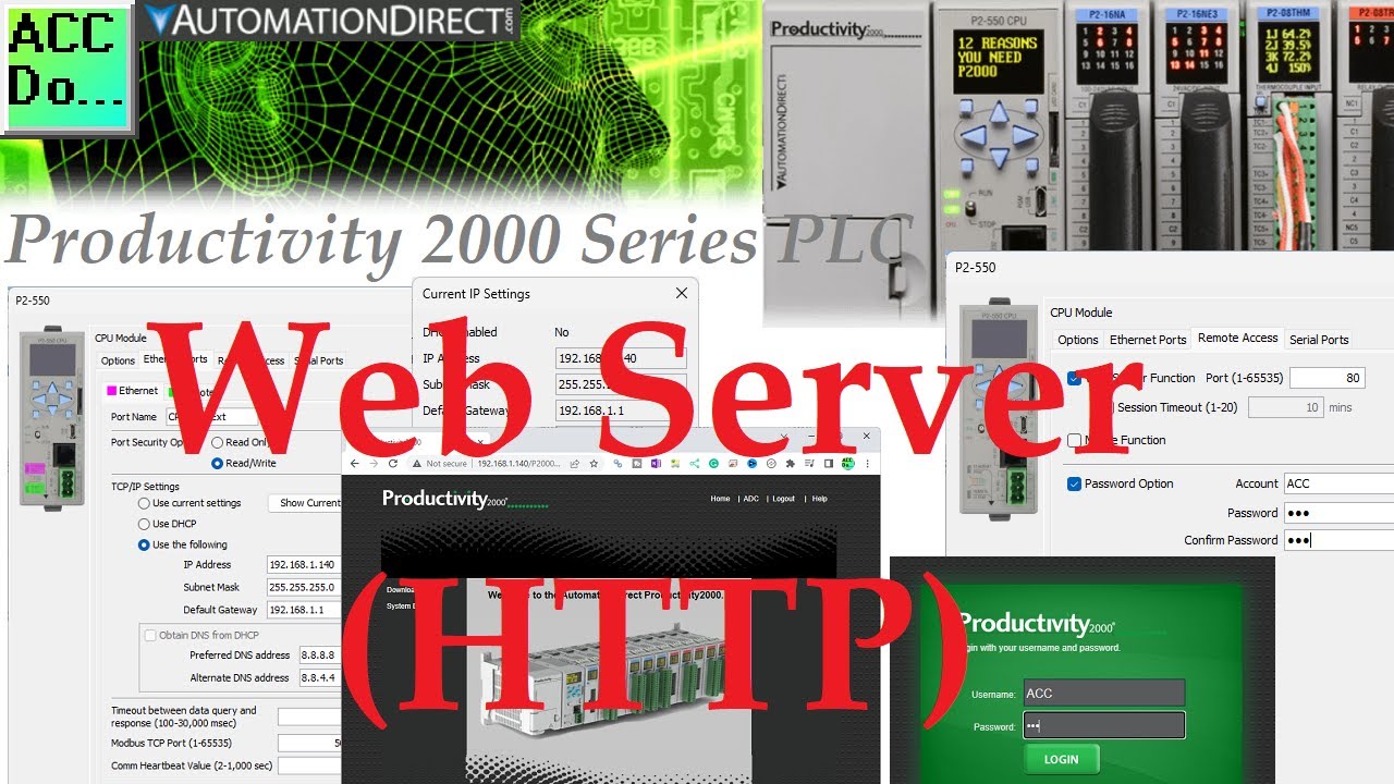 'Video thumbnail for Productivity 2000 PLC Web Server (HTTP)'