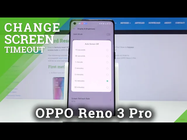 Video thumbnail for How to Enable Screen Timeout in OPPO Reno Pro 3 – Screen Timeout Options