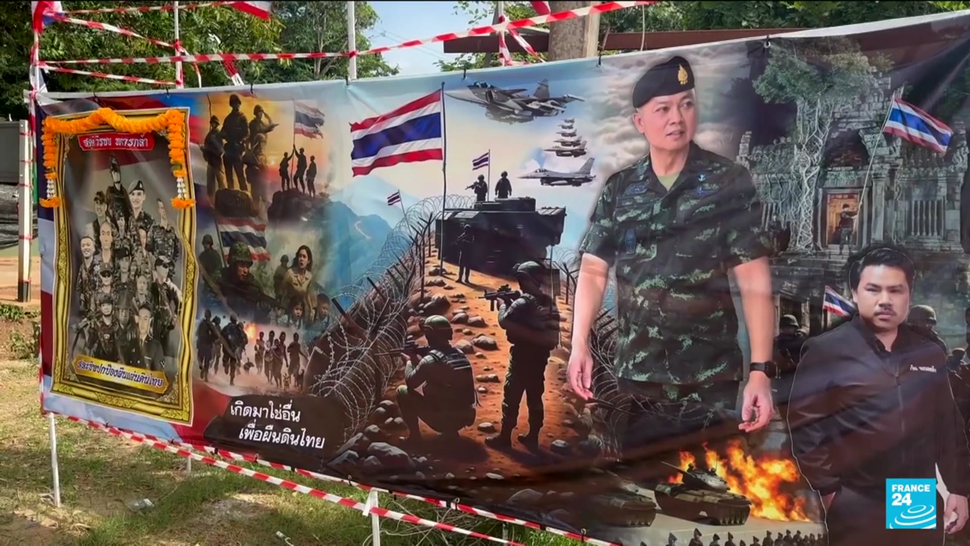 'Video thumbnail for Tensions simmer at Thailand-Cambodia border despite ceasefire'