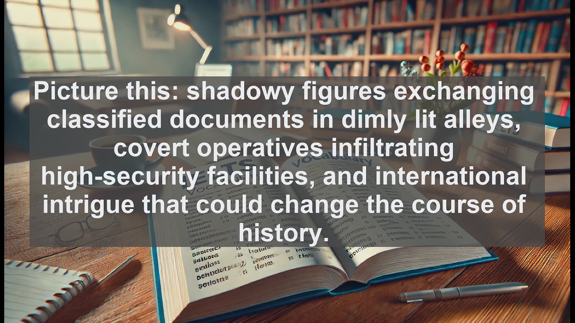'Video thumbnail for 2000 Must Know IELTS 9.0 Vocabulary - Espionage: The Art of Secret Information Gathering'