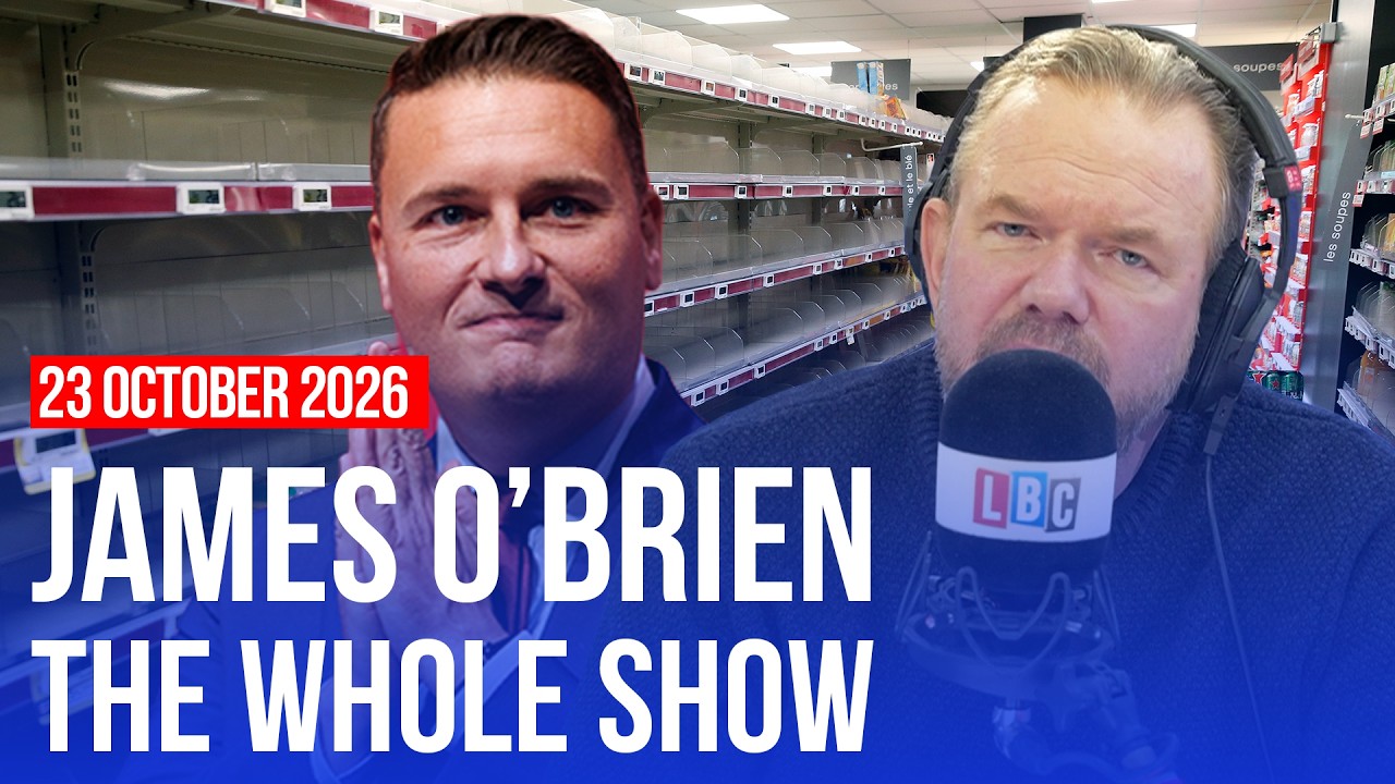 Video thumbnail for 'I'm going to start prepping for a crisis' | James O'Brien - The Whole Show