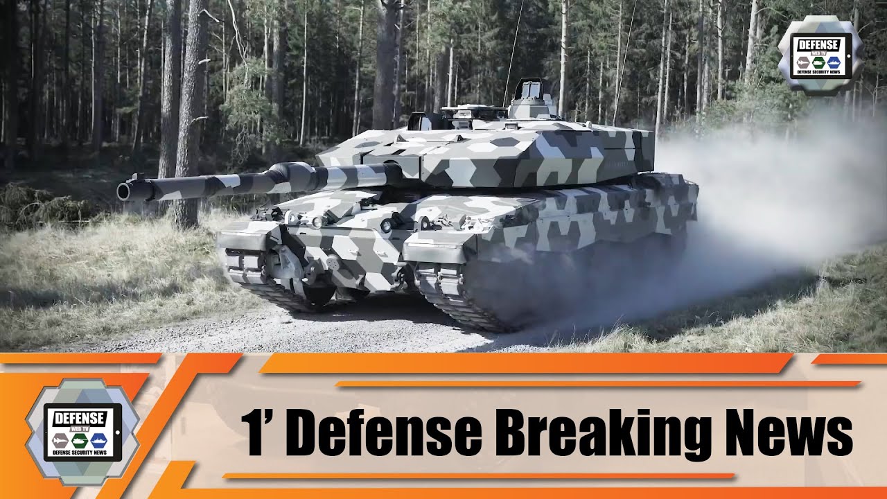 Video thumbnail for Rheinmetall from Germany unveils new Main Battle Tank MBT with 130mm cannon and new armor