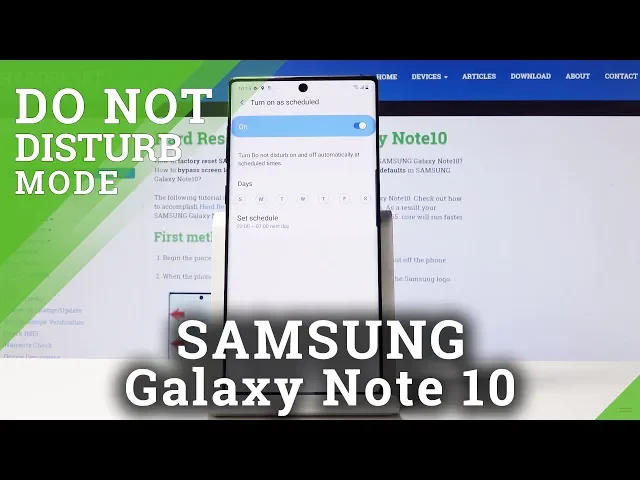 Video thumbnail for How to Activate Do Not Disturb Mode in SAMSUNG Galaxy Note 10 - Set Silent Mode