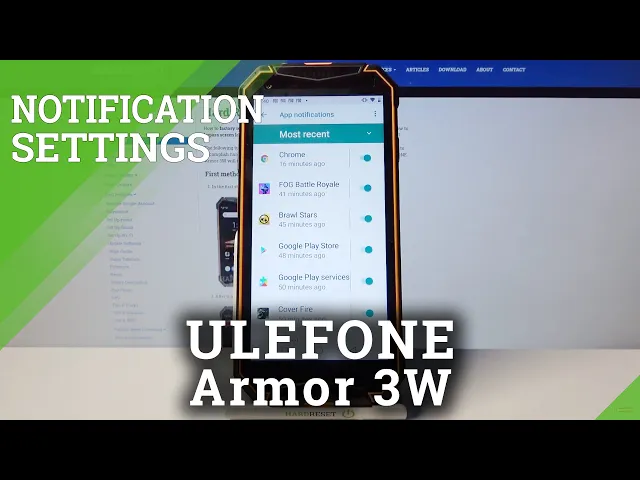 Video thumbnail for Activate and Disable Notifications for Apps - ULEFONE Armor 3W