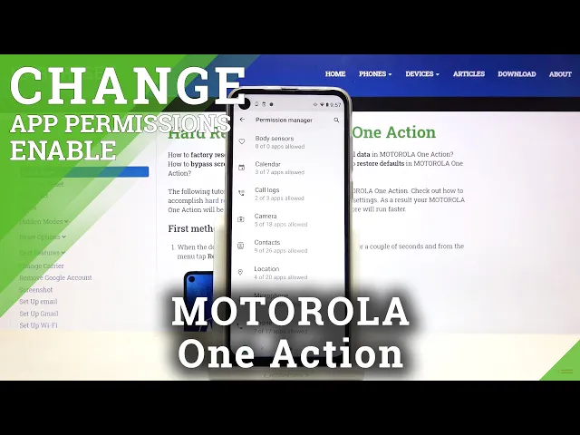 Video thumbnail for How to Change App Permissions on MOTOROLA One Action – Control Apps
