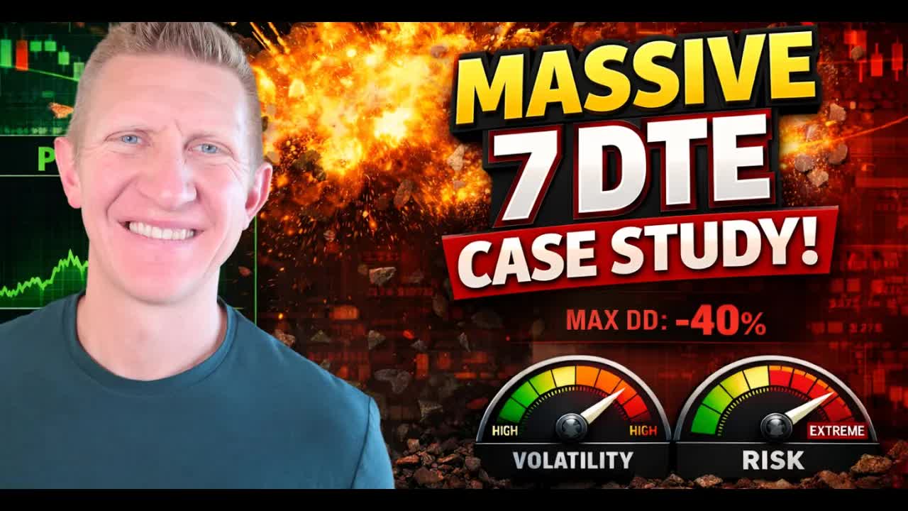 Video thumbnail for average joe investor: mastering 7 dte qqq put credit spreads: a 160 strategy backtest for gamma risk and theta