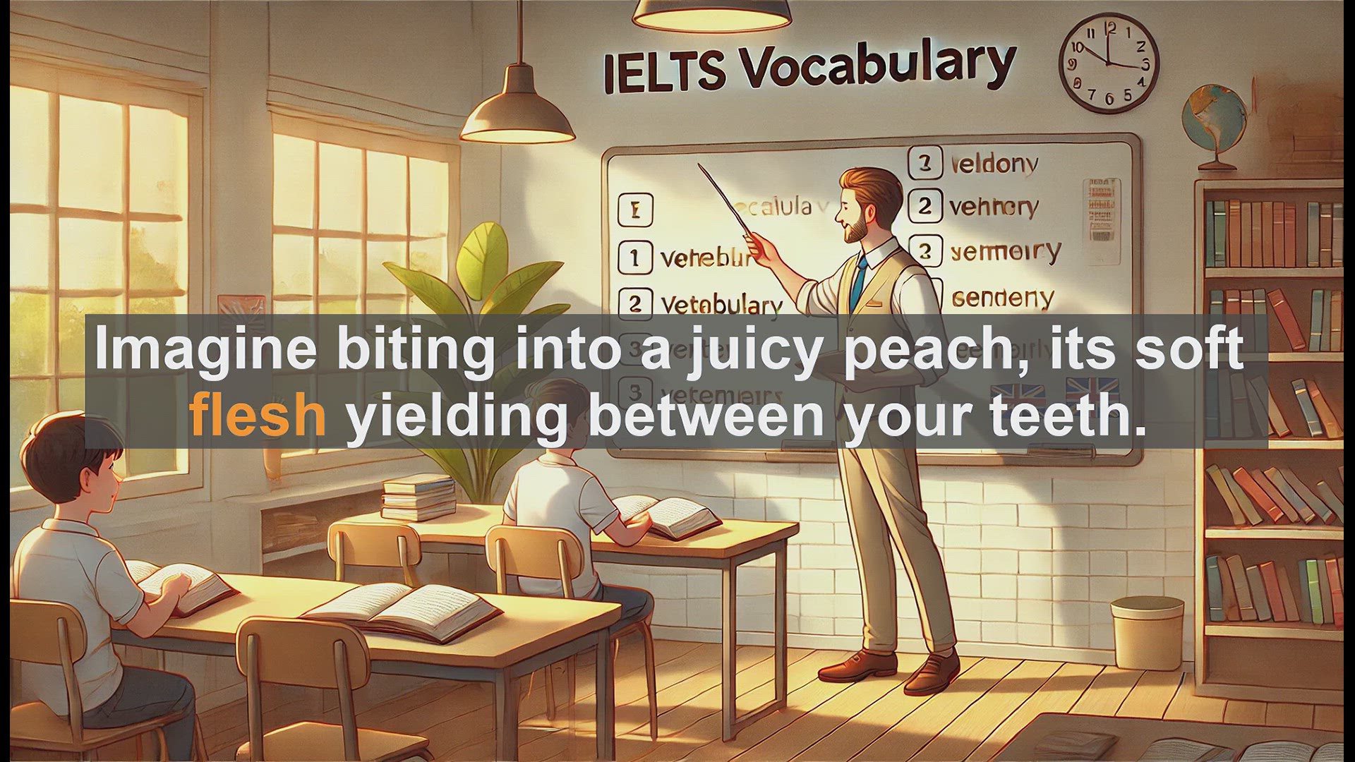 'Video thumbnail for 5000 Must Know IELTS 8.0 Vocabulary - Mastering the Word 'Flesh' for IELTS Band 8.0'