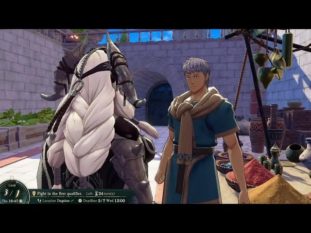 Video thumbnail for Fire Emblem: Fortune's Weave - 1 Theodora's Path Ch 4: Buy Weapons and Items for Roster | Training