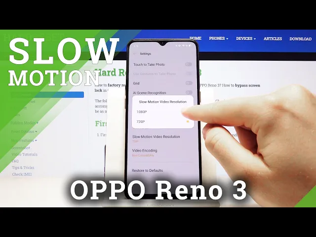 Video thumbnail for How to Change Slow Motion Resolution in OPPO Reno 3 – Change Slow Motion Quality