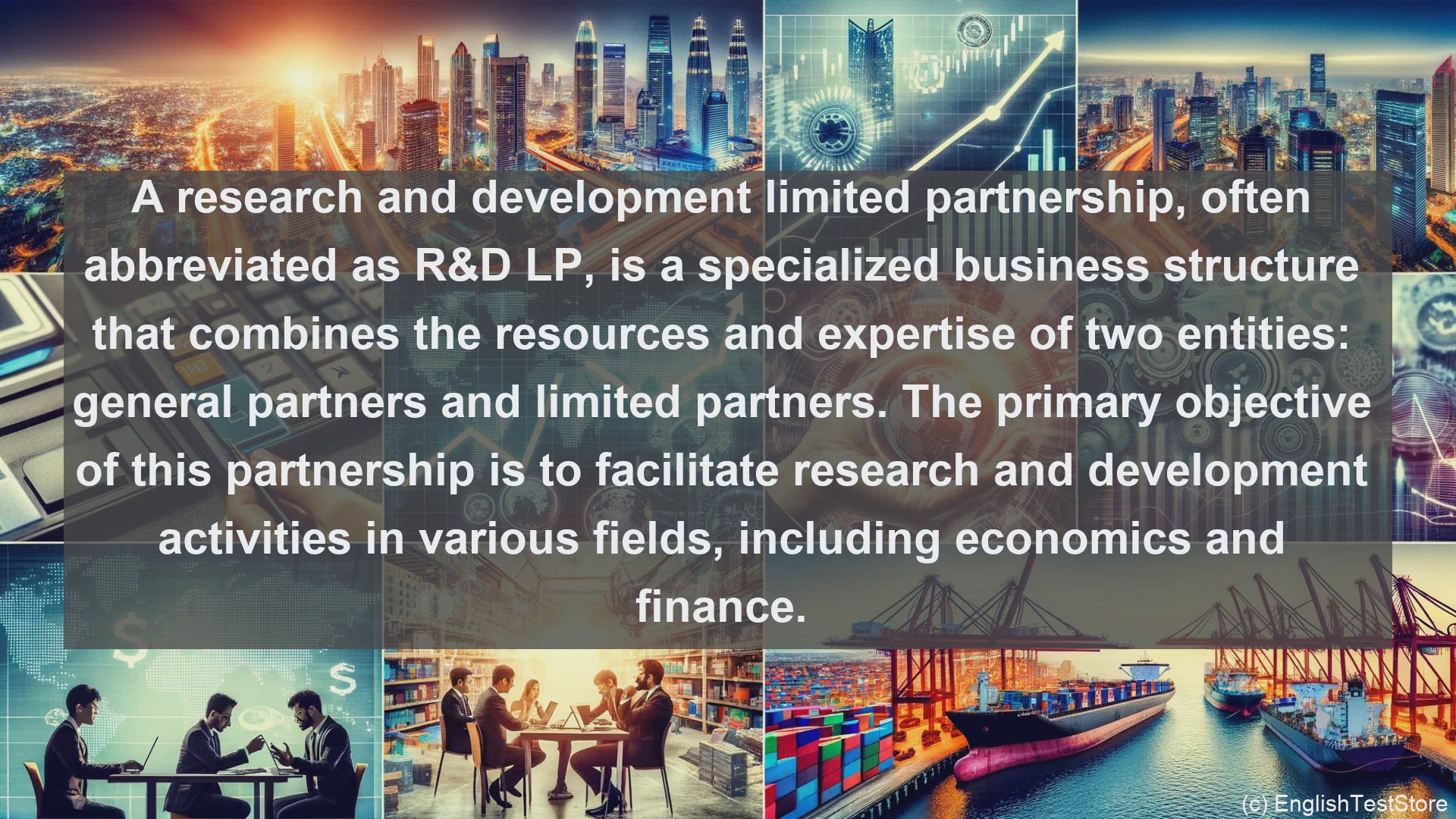 'Video thumbnail for Research and development limited partner ship in economics and finance'