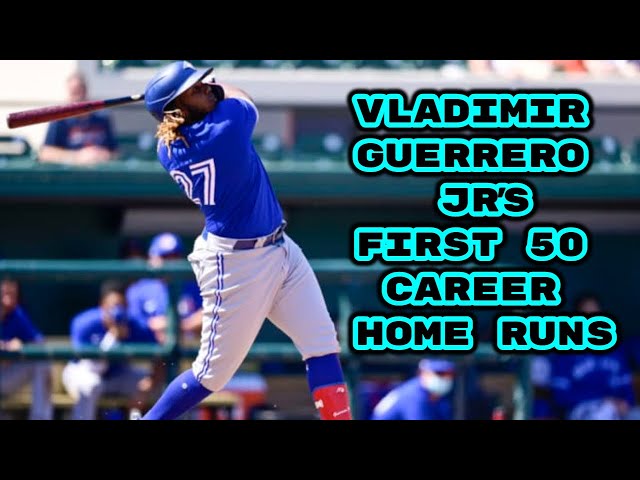 Video thumbnail for Vladimir Guerrero Jr's First 50 Career Home Runs
