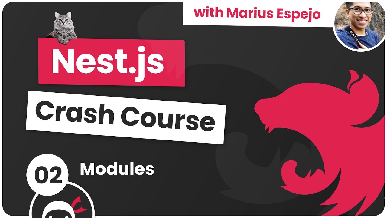'Video thumbnail for Nest.js Crash Course #2 - Modules'