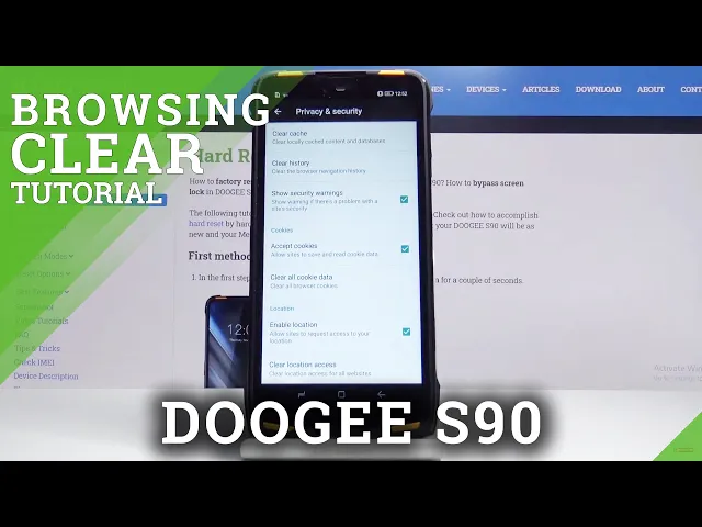 Video thumbnail for How to Erase Browser Data on Doogee S90 –  Browsing History / Cache / Cookies