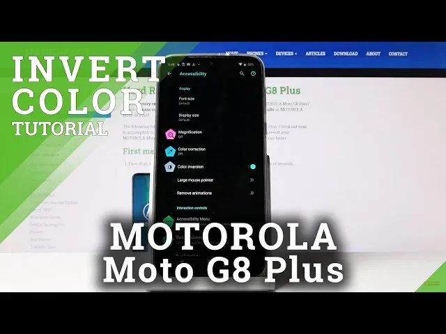 Video thumbnail for How to Invert Colors in MOTOROLA MOTO G8 Plus – Black Mode