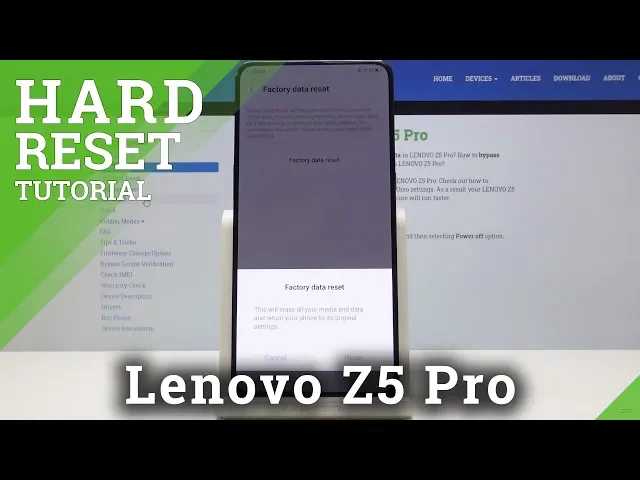 Video thumbnail for How to Perform Hard Reset of Lenovo Z5 Pro - Reset by Settings / Wipe Data