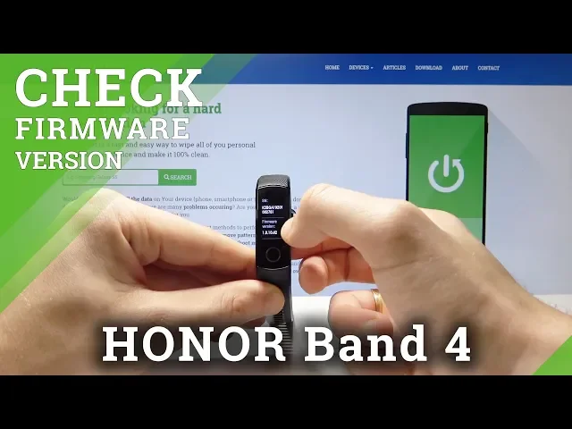 Video thumbnail for How to Check Firmware Version for HONOR Band 4 - Find System Info