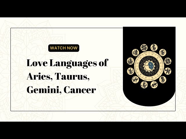 'Video thumbnail for Find Your Zodiac Soulmate: Aries, Taurus, Gemini, Cancer'