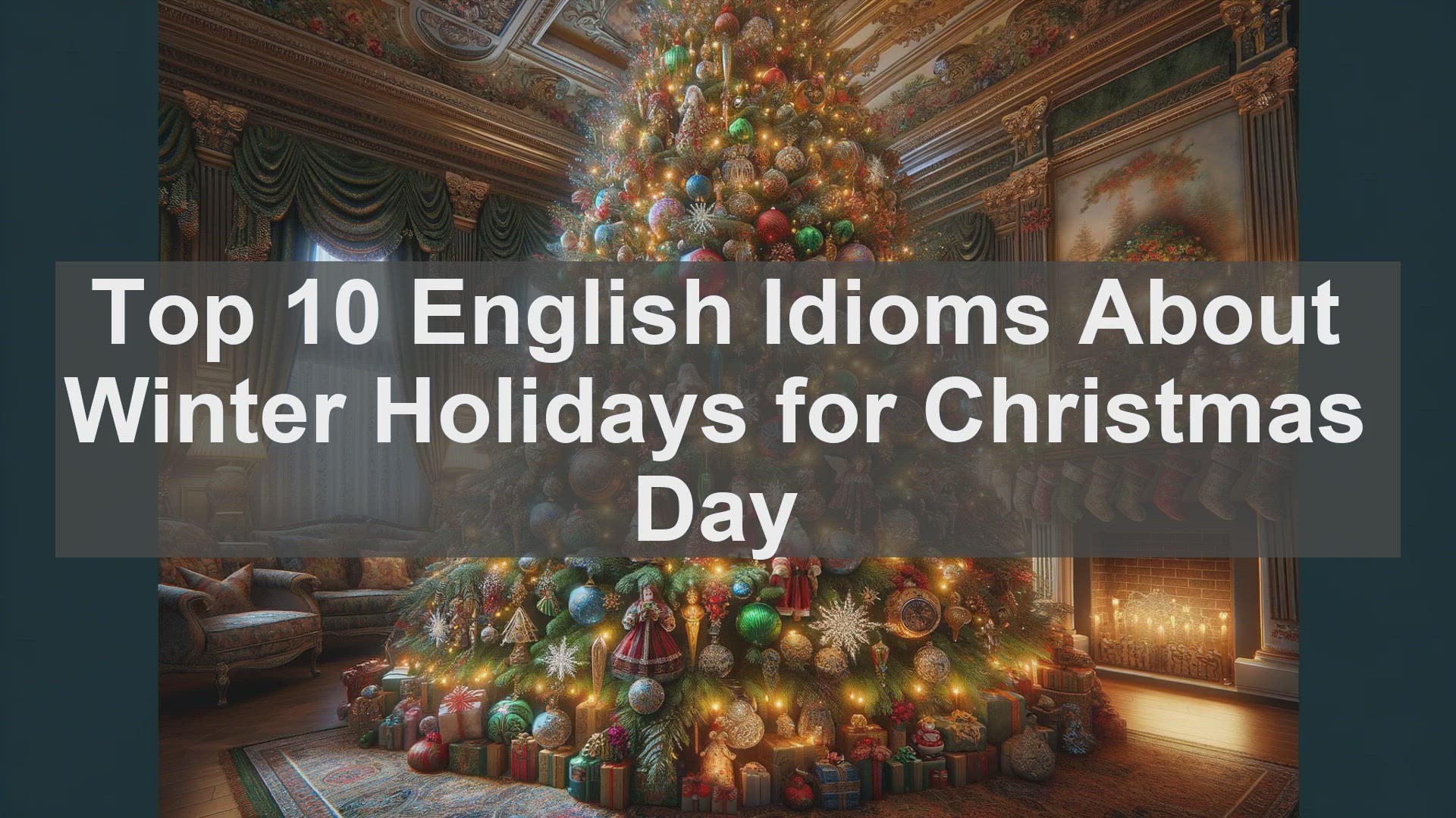 'Video thumbnail for Top 10 English Idioms About Winter Holidays for Christmas Day'