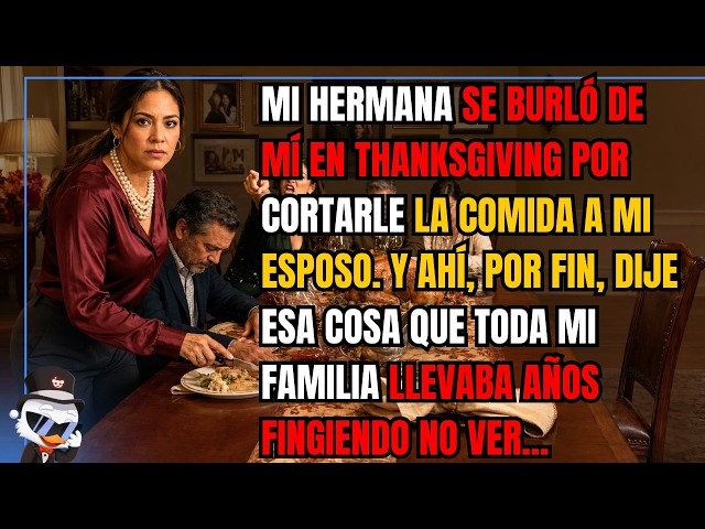 Video thumbnail for Mi hermana se burló de mí en Thanksgiving por cortarle la comida a mi esposo. Y ahí, por fin...