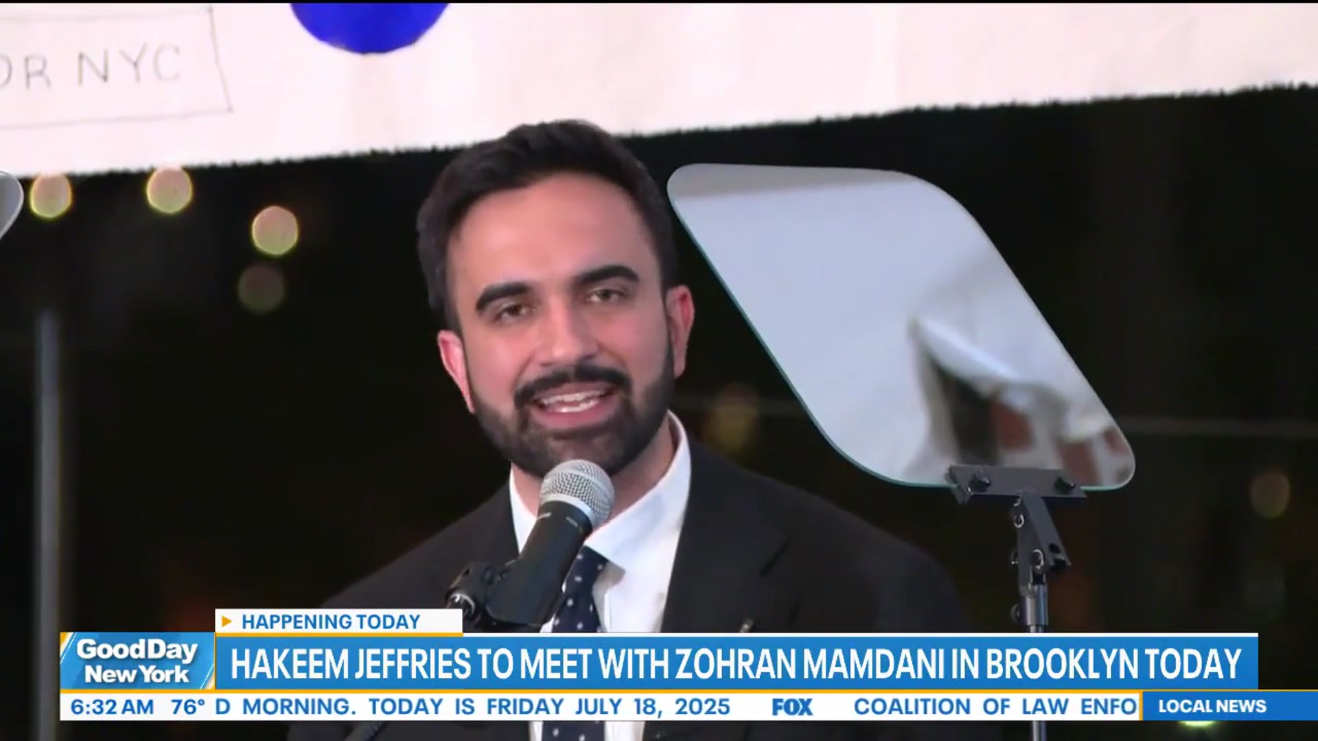 'Video thumbnail for NYC mayor's race: Mamdani meets with Jeffries; Adams' latest endorsements'