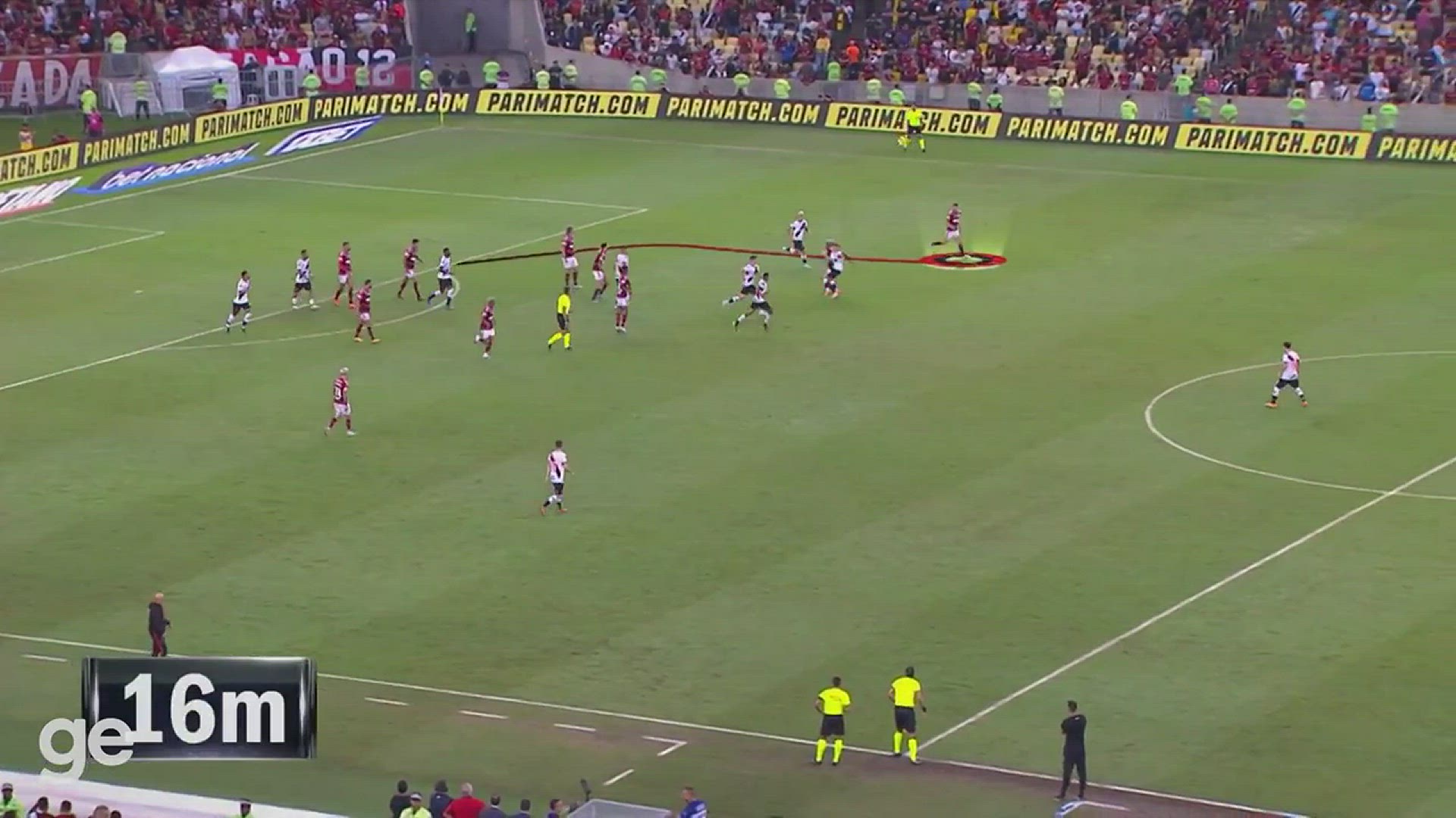 Video thumbnail for Veja a velocidade maxima de Ayrton Lucas e mapa do deslocamento em golaco do Flamengo