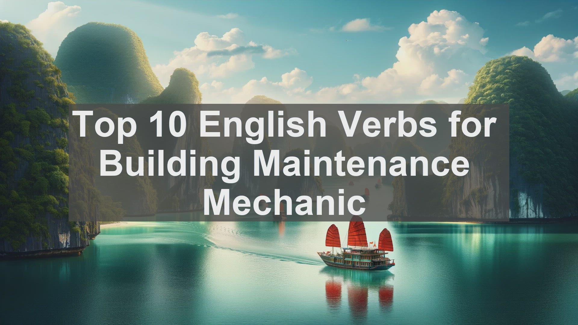 'Video thumbnail for Top 10 English Verbs for Building Maintenance Mechanic'