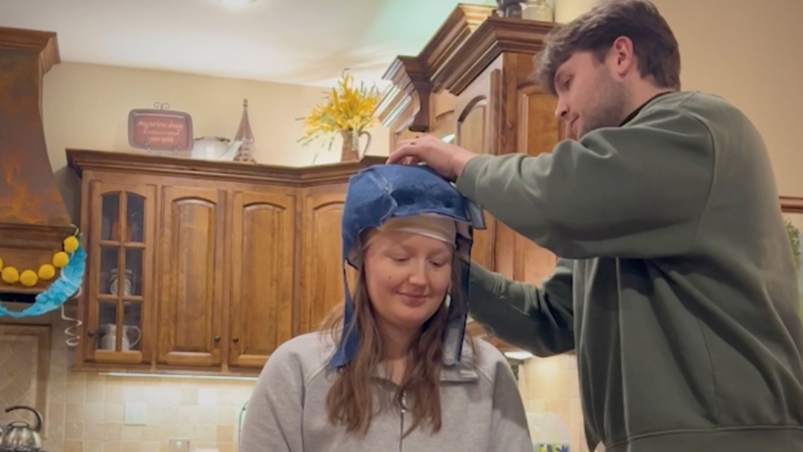 Video thumbnail for Dedicated Husband Spends 60+ Hours Cold Capping To Save Wife's Hair During Chemo