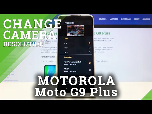 Video thumbnail for How to Change Photo Resolution in Motorola Moto G9 Plus - Set Up High Resolution
